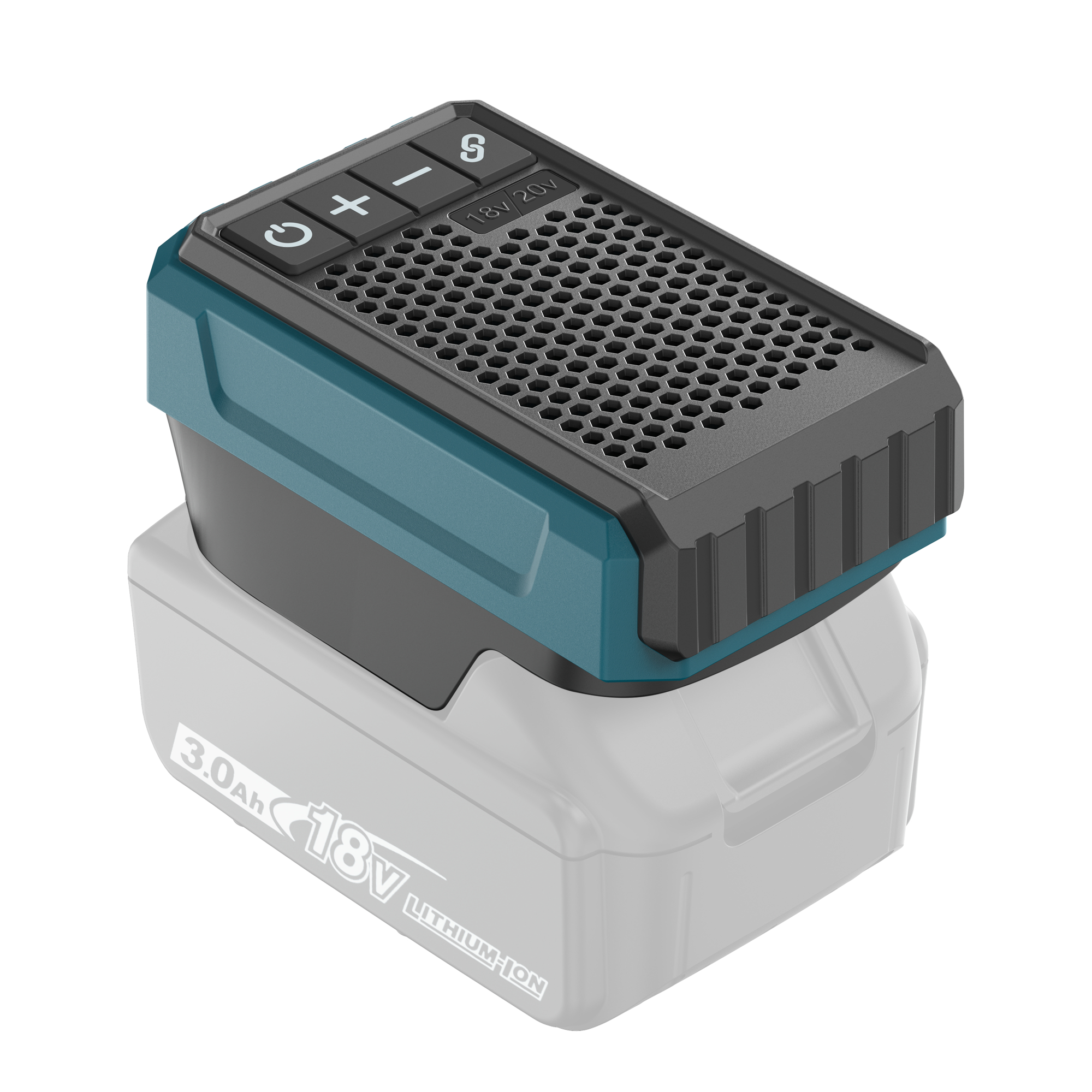18V/20V tool Bluetooth Speaker, Durable for Constructionsite, Lasts 60H with 20V4A battery